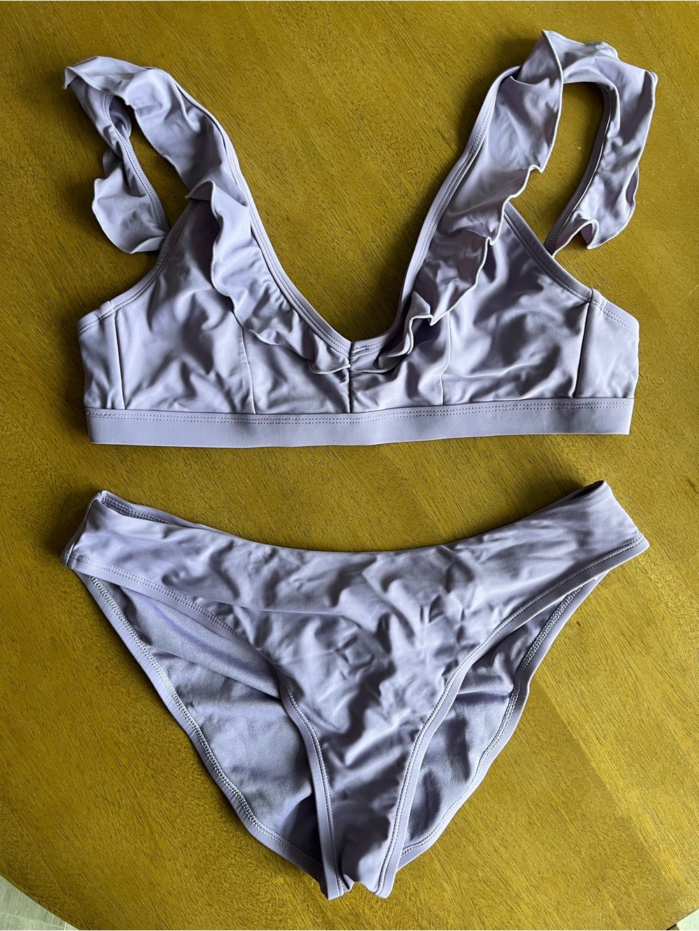 Target Lilac Ruffle Bikini Set
